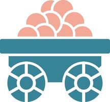 Wagon Glyph Two Color Icon vector