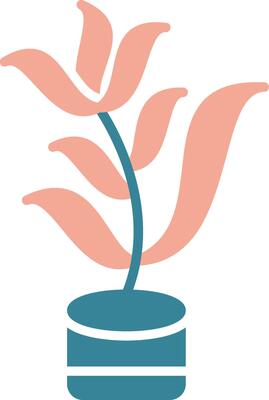 Tarragon Glyph Two Color Icon