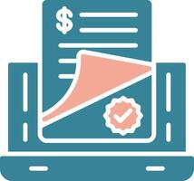 Release Glyph Two Color Icon vector