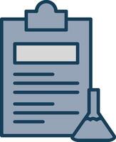 Experiments Line Filled Grey Icon vector