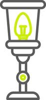 Lamp Line Two Color Icon vector