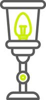 Lamp Line Two Color Icon vector