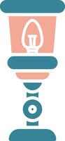 Lamp Glyph Two Color Icon vector