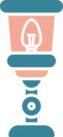 Lamp Glyph Two Color Icon vector