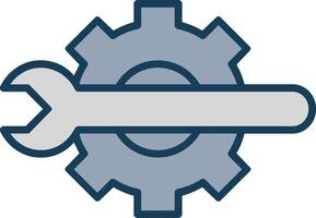 Technical Tools Line Filled Grey Icon vector