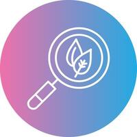 Natural Research Line Gradient Circle Icon vector