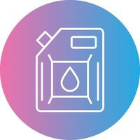 Biodiesel Engine Line Gradient Circle Icon vector