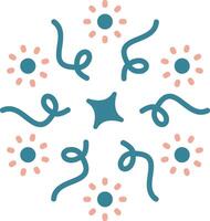Firework Glyph Two Color Icon vector
