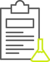 Experiments Line Two Color Icon vector