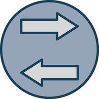 Database Transfer Line Filled Grey Icon vector