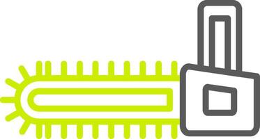 Chainsaw Line Two Color Icon vector