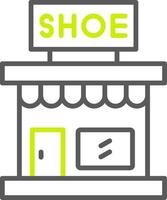 Store Line Two Color Icon vector