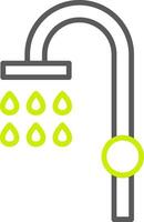 Shower Line Two Color Icon vector