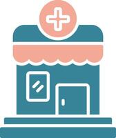 Pharmacy Glyph Two Color Icon vector