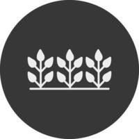 Precision Farming Glyph Inverted Icon vector