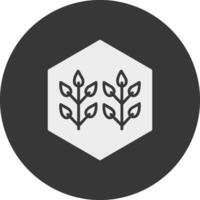 Smart Farming Glyph Inverted Icon vector