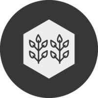 Smart Farming Glyph Inverted Icon vector