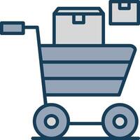 Purchase Line Filled Grey Icon vector