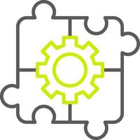 línea de combustibles fósiles icono de dos colores vector