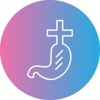 Gastroenterlogy Line Gradient Circle Icon vector