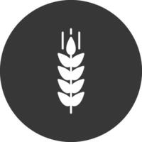 Wheat Glyph Inverted Icon vector