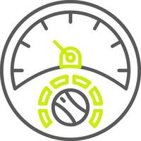 Gauge Line Two Color Icon vector