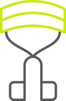 Curler Line Two Color Icon vector