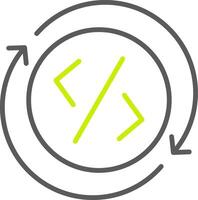 Development Line Two Color Icon vector