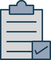 Directory Submission Line Filled Grey Icon vector