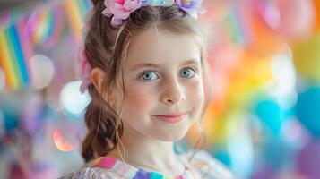 Enchanting of Childhood Delight with Unicorn Themed Birthday Party Dcor photo