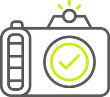 Camera Line Two Color Icon vector