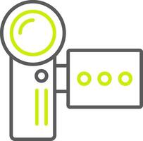 Camcorder Line Two Color Icon vector