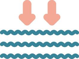 Arrows Glyph Two Color Icon vector