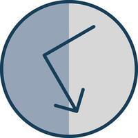 Bounce Line Filled Grey Icon vector