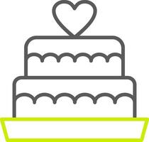 Wedding Cake Line Two Color Icon vector