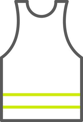 Undershirt Line Two Color Icon
