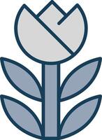 Macro Line Filled Grey Icon vector