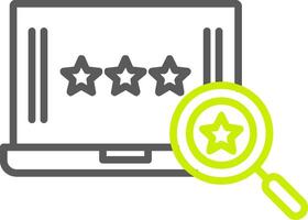 Reviews Line Two Color Icon vector