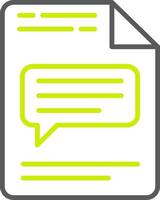 Message Line Two Color Icon vector