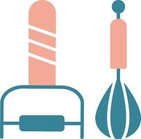 Kitchen Utensils Glyph Two Color Icon vector