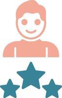 Expert Glyph Two Color Icon vector