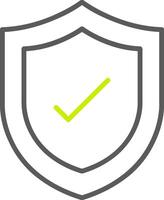 Protection Line Two Color Icon vector
