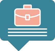 Business Glyph Two Color Icon vector
