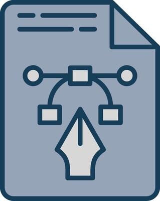 File Line Filled Grey Icon