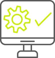 System Line Two Color Icon vector