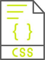 CSS Line Two Color Icon vector