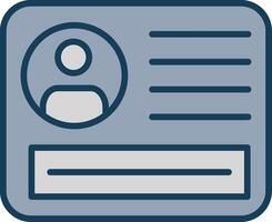 Pass Line Filled Grey Icon vector