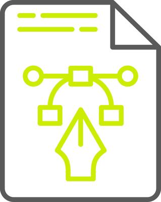 File Line Two Color Icon