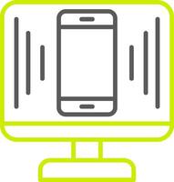 Responsive Design Line Two Color Icon vector