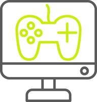 Game Development Line Two Color Icon vector